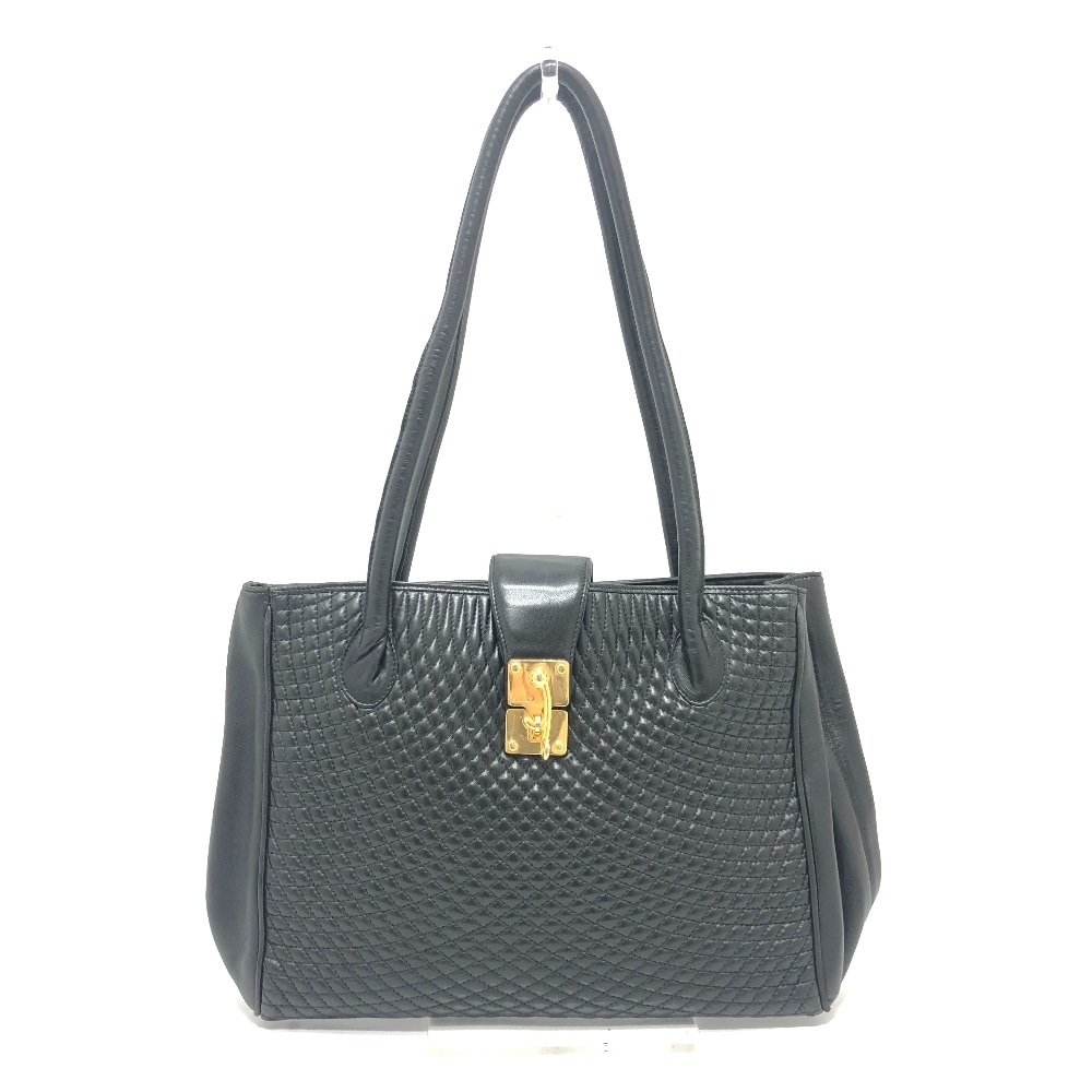 BALLY バリー トートバッグ キルティング カバン 肩掛けバッグ バッグ トートバック レザー ブラック