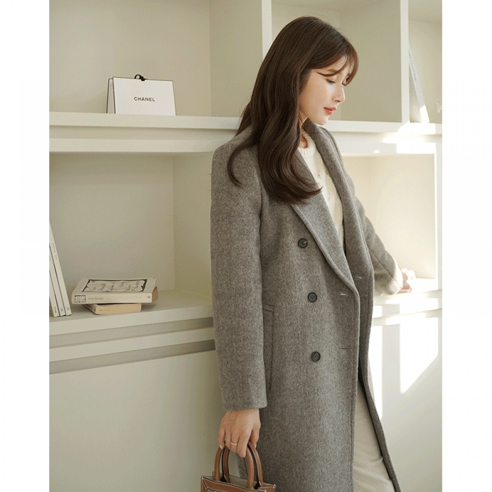 クリック＆ファニーヘリンヌダブルウールコート [SMサイズ]