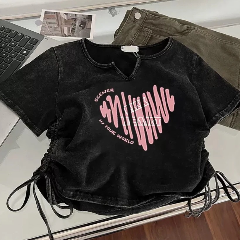 トップス Tシャツ カットソー ショート ショート丈 袖あり 半袖 かわいい 大人可愛い きれいめ シンプル カジュアル 大人 上品 おしゃれ お洒落 かっこいい レトロ 大人女子 こなれ感 ラフ