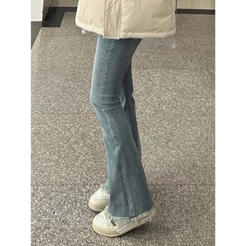 ブーツカットパンツレディースパンツ5秋ジーンズトールスリムハイウエストパンツフレアパンツ