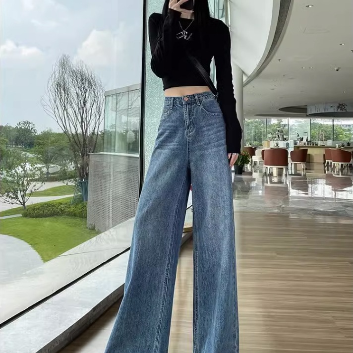 カジュアルデニム ワイドレッグパンツ レディース パンツ ボトムス デニム Gパン ガウチョパンツ ワイドパンツ ミモレ ロング ワイド Aライン オーバーサイズ 裾ワイド ファスナー ポケット 7,879円