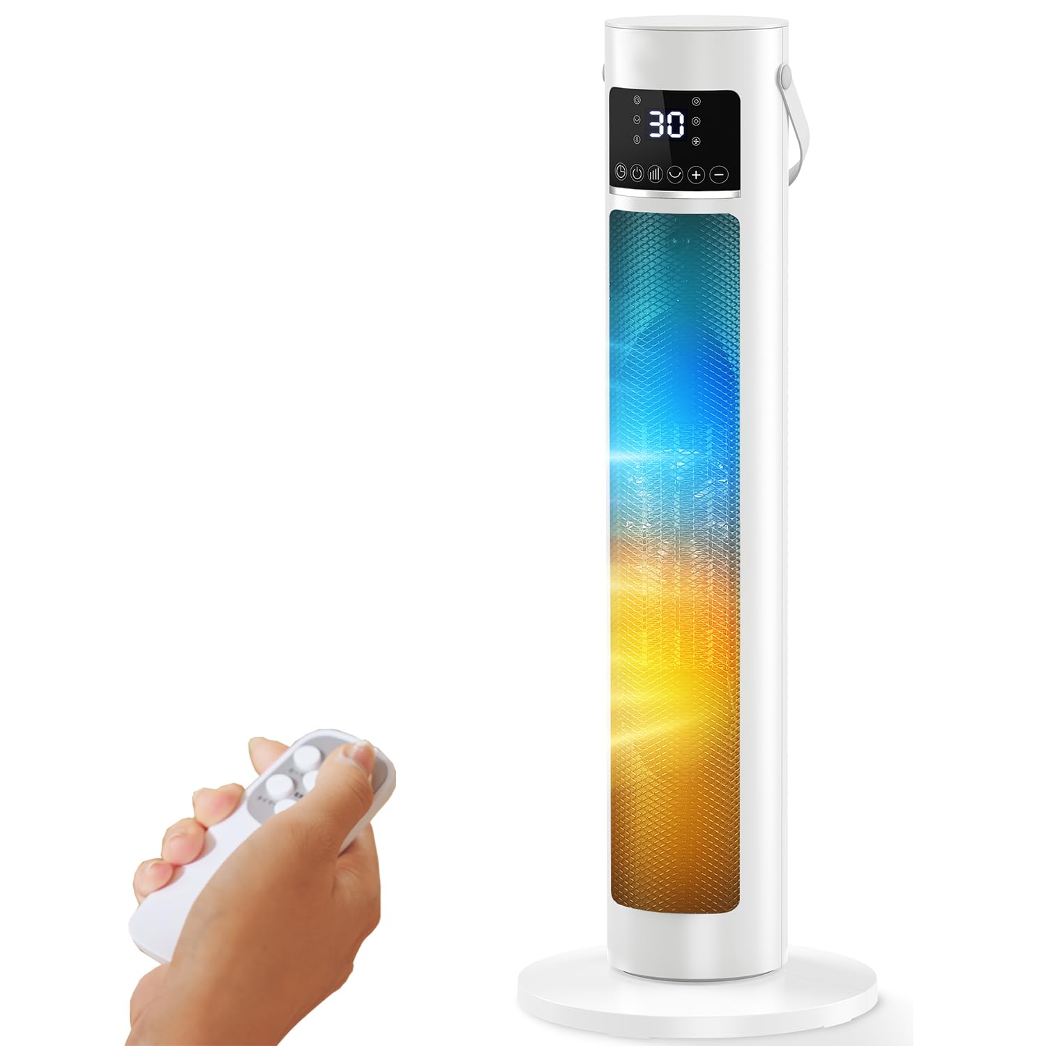 セラミックヒーター 電気ファンヒーター セラミックファンヒーター 暖房器具 扇風機 羽根なし ECO恒温運転 省エネ 節電対策 小型 速暖 大風量 電気ストーブ 過熱保護 足元 暖房 首振り タイマー