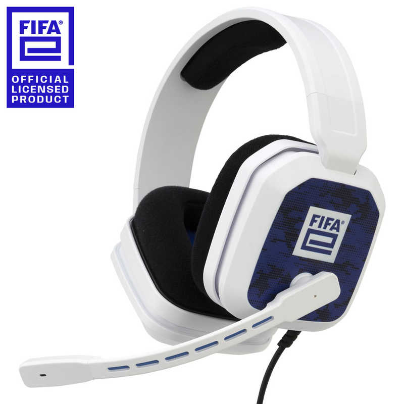 サイバーガジェット　(FIFAe公式ライセンス商品)FIFAeゲーミングヘッドセット ホワイト FIFAE-GMHS-WH［PS5/Switch］　FIFAE-GMHS-WH