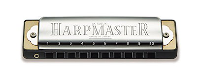他サイト： SUZUKI スズキ 10穴ハーモニカ HARP MASTER MR-200 E調 シルバーの商品画像