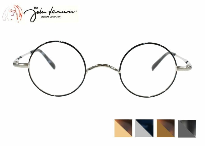 ジョンレノン John Lennon jl-1135 ラウンド フルリム チタン 一山 鼻パットなし 日本製 レトロ アンティ－ク メガネ めがね 眼鏡 40サイズ