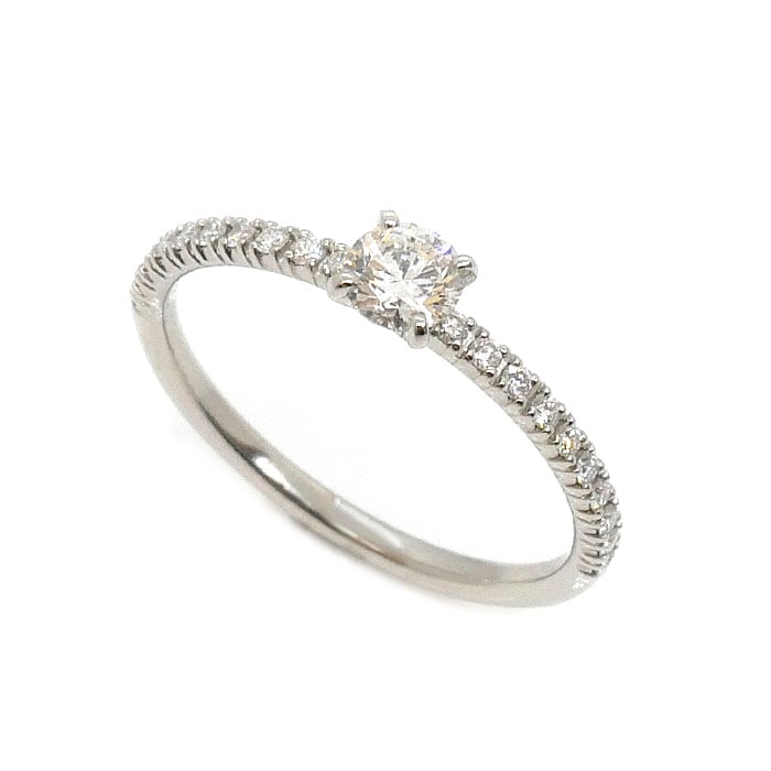 CARTIER カルティエ Pt950プラチナ エタンセル ドゥ ソリテール リング・指輪 N4744248 ダイヤモンド0.20ct 8号 48 1.7g レディース 中古 美品