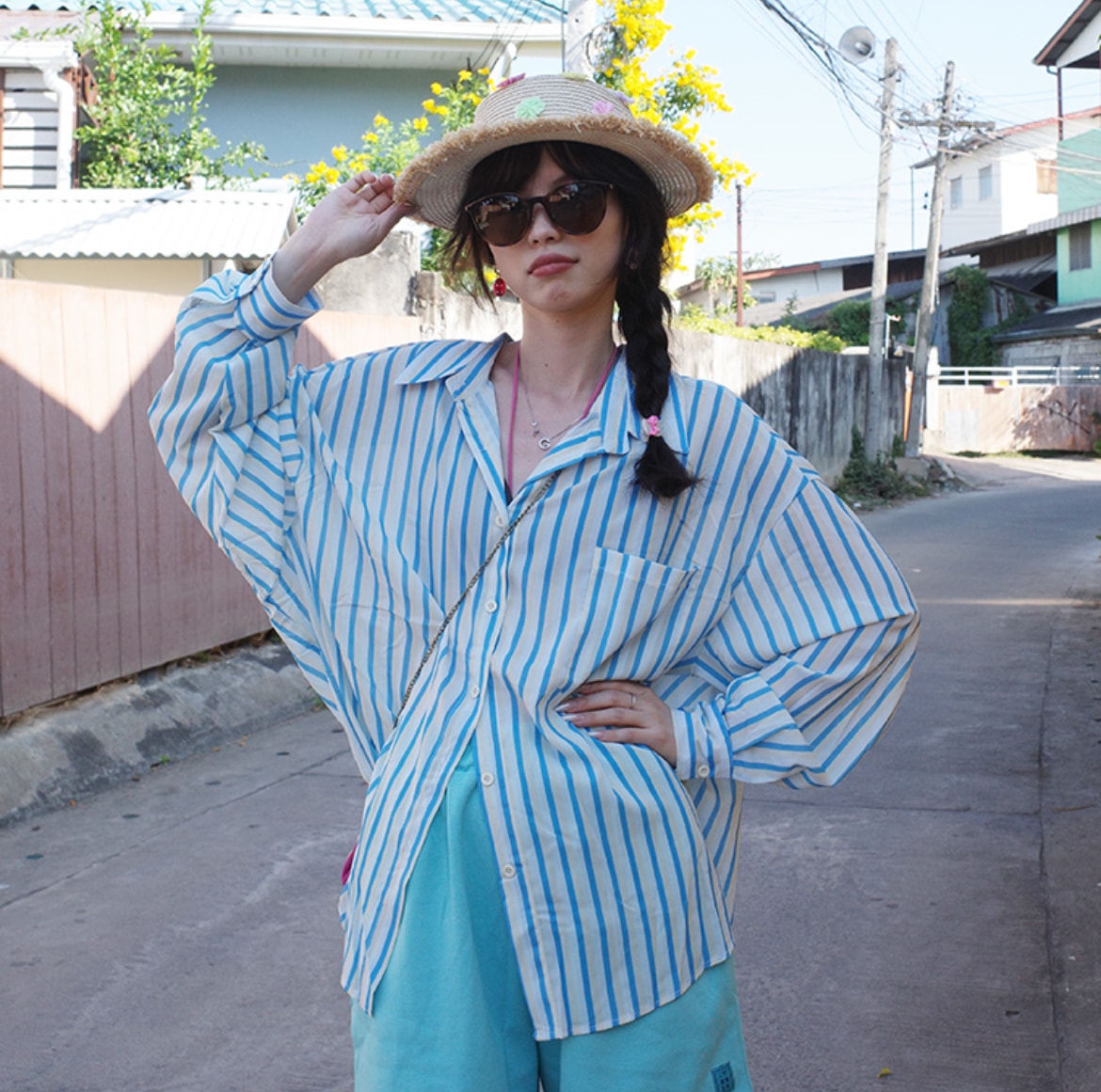 レディース シャツ ストライプ レディース トップス シャツ かわいい 大人可愛い きれいめ シンプル カジュアル 上品 おしゃれ かっこいい こなれ感 ラフ メンズライク マニッシュ ボーイッシュ