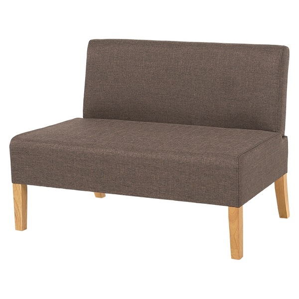 ダイニング ソファー 2P 約幅105cm 2人掛け ブラウン 木製 脚付き 組立品 リビング 在宅ワーク 18,887円