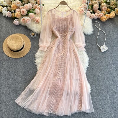 ワンピース デート ワンピドレス ミモレ ミモレ丈 袖あり 長袖 かわいい 大人可愛い きれいめ シンプル カジュアル 大人 上品 おしゃれ お洒落 主役級 存在感 春 秋 10代 20代 30代