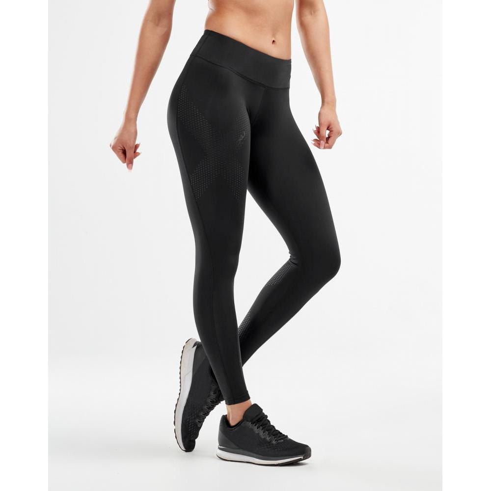 2XU ツータイムズユー Mid-Rise Compression Tight レディース WA2864B-BLK-DBK