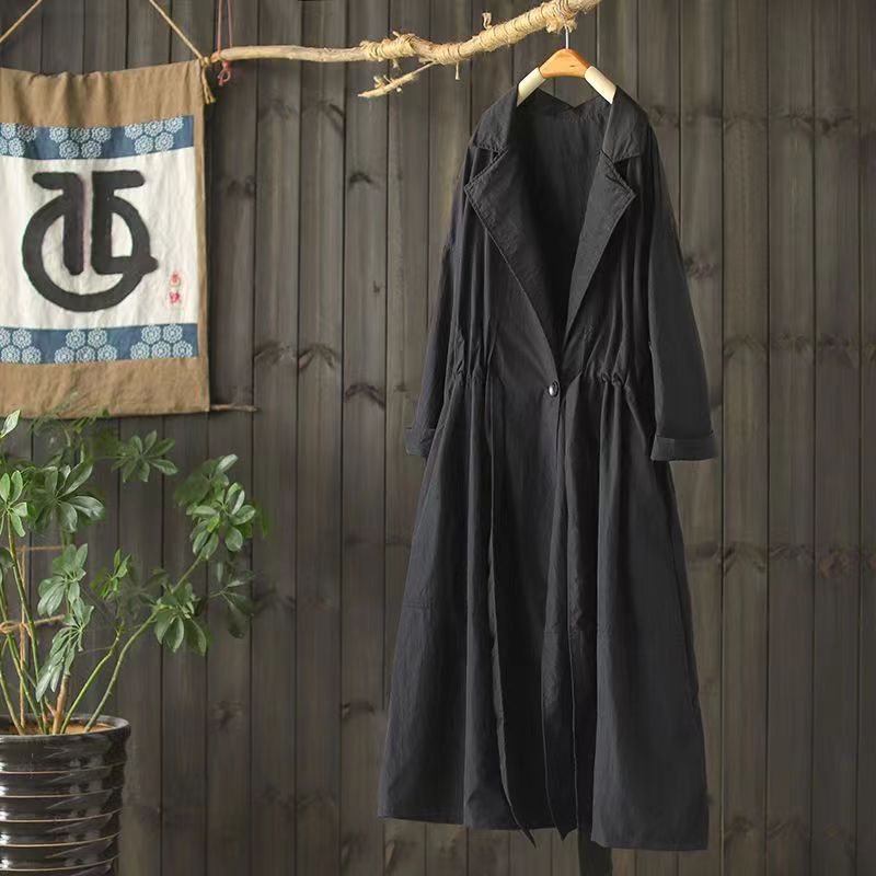 トレンチコート レディース スプリングコート ハーフコート コート aライン ミリタリーコート アウター 長袖 カジュアル 女性 通勤 春 秋 きれいめ かわいい 着痩せ 20代 30代 40代-1