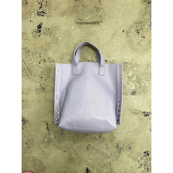 cheek rivet 2way tote C24004-83 パープル 2WAYトートバッグ