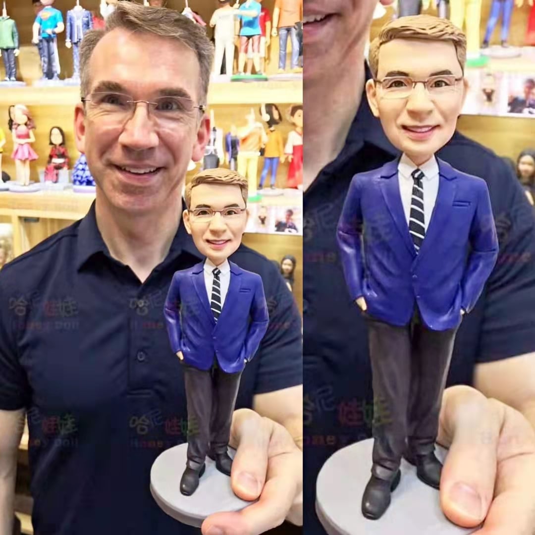【オーダーメイド】3D肖像画 似顔絵 写真 人形 フィギュア 友達 同僚 先輩 上司 誕生日 退職 送別 定年 プレゼント