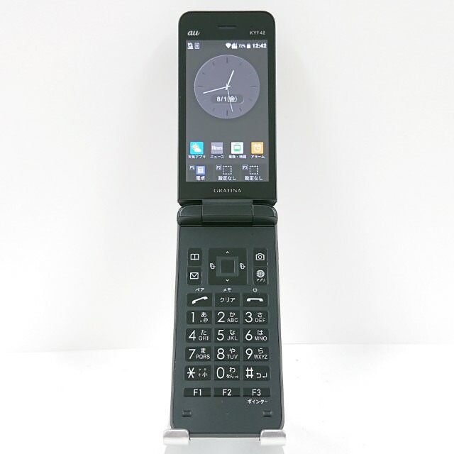 GRATINA KYF42 au ブラック 送料無料 本体 c13767 【中古】