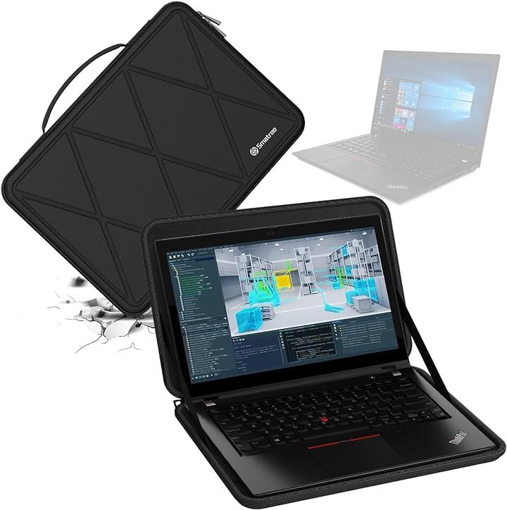 互換品 ハードEVA保護スリーブケース 15インチ Lenovo ThinkPad P15 Gen 2 Mobile 防水 (Black, For Lenovo 15インチ（M99）)