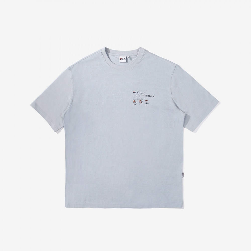 フィラフィラトラベルショートスリーブ Tシャツ_FE2RSE5311X_LBU
