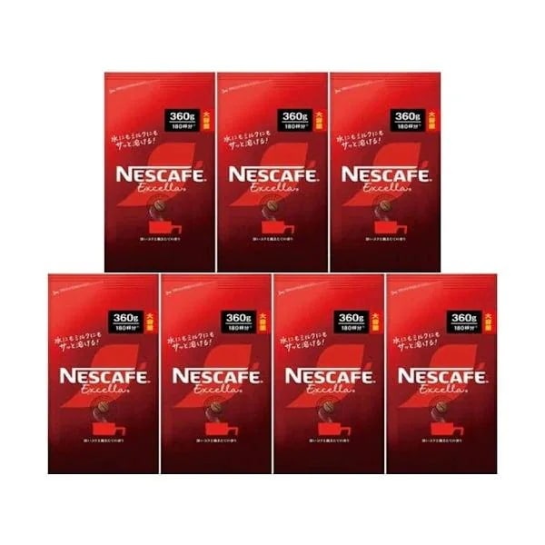 エクセラ 詰め替え 360g インスタントコーヒー 7個セット 賞味期限2027年4月