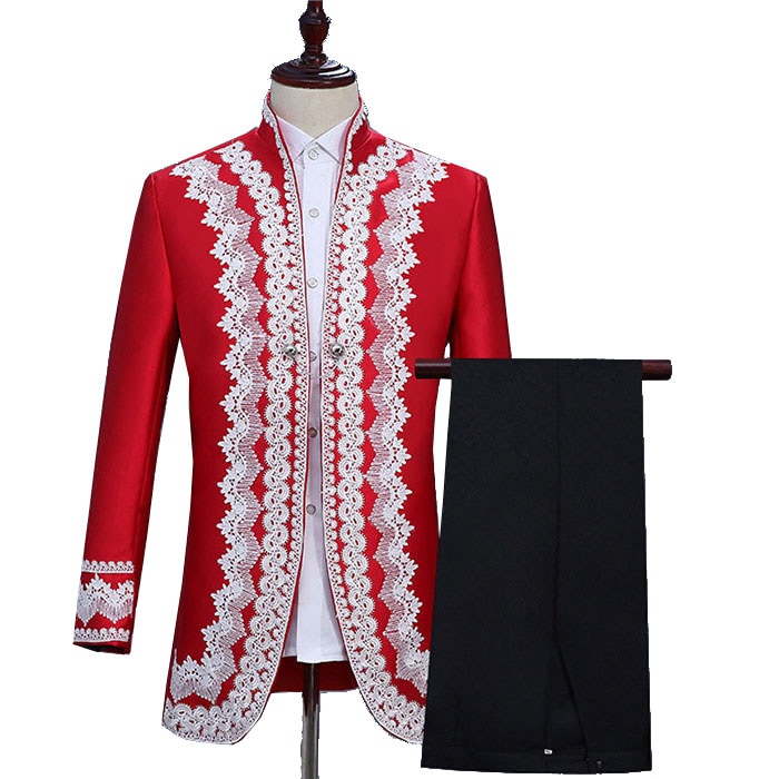 コスプレ 王子様 メンズ タキシード 2点セット ジャケット・パンツ ハロウィン 仮装 衣装 大人 ウェディング 結婚式 パーティ 二次会 司会 演奏会 発表会 フォーマル 披露宴 社交ダンス 紳士用