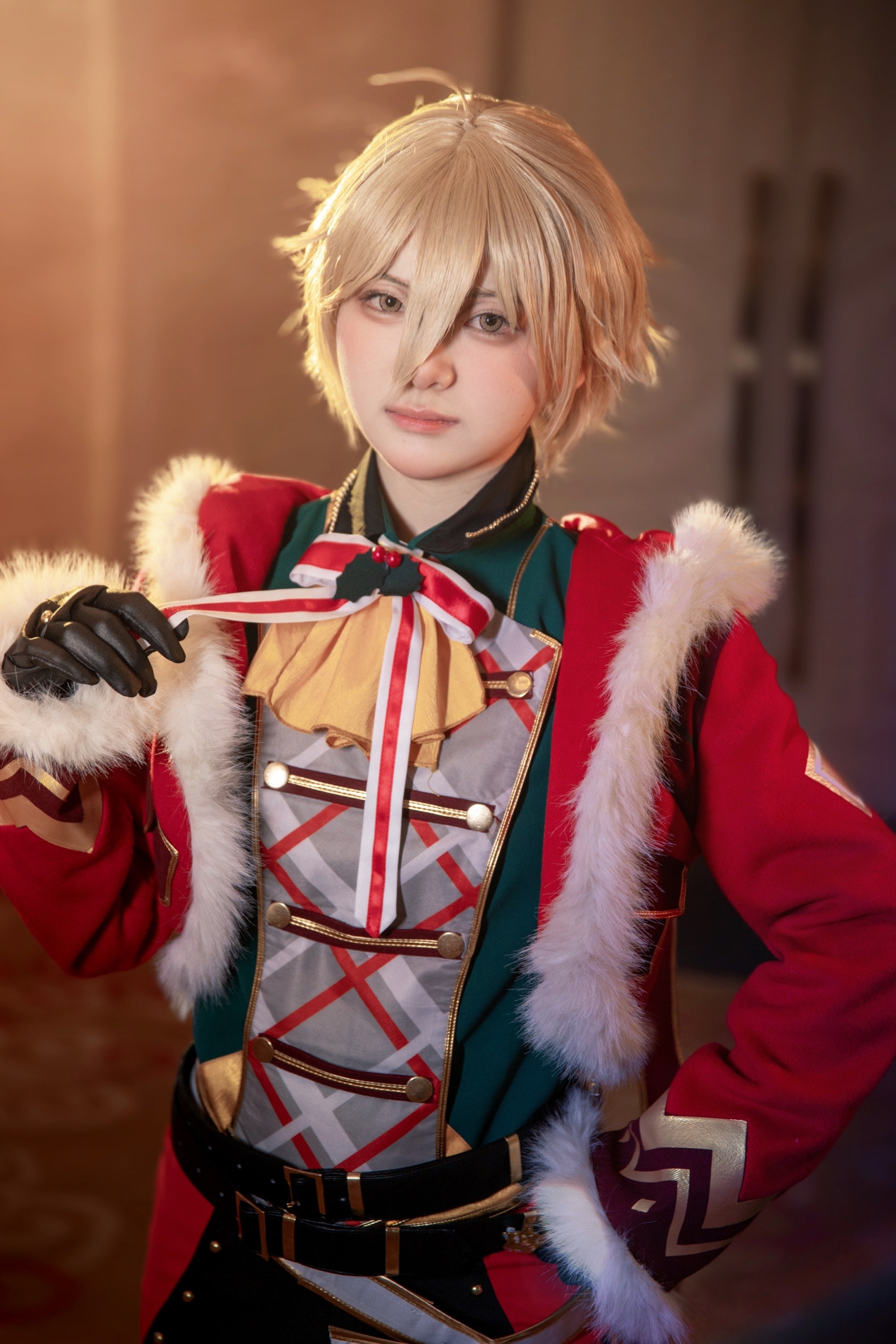 コスチューム期間限定30％ 真白友也 アイドルサンタ衣装 あんさんぶるスターズ コスプレ衣装 ウィンターサンタパーティーイベント用品コスプレ変装仮装