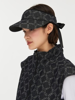 正規品 PING レディース ジャカード サンバイザー