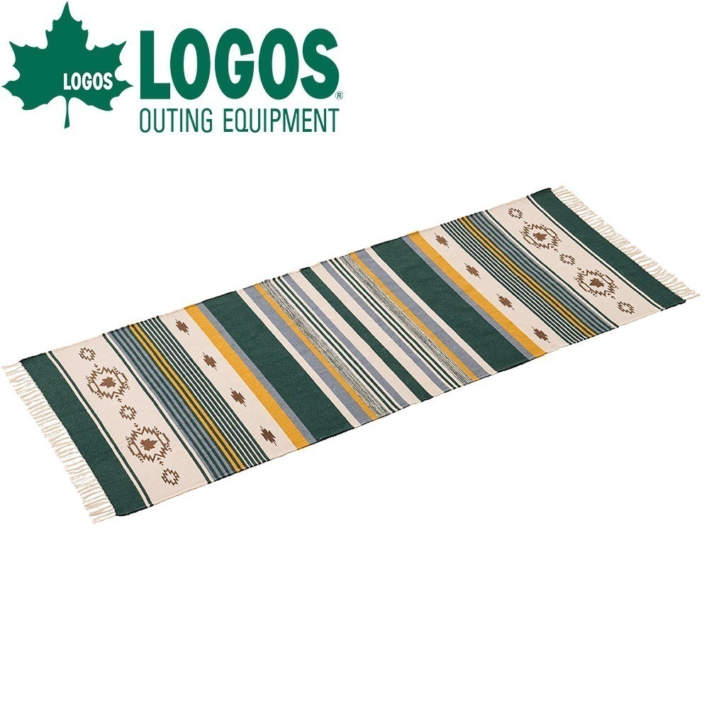 ロゴス LOGOS コットンラグ 24090cm グリーン ラグ マット コットンラグ テント キャンピングマット アウトドアマット キャンプマット レジャーマット レジャーシート グランドシート
