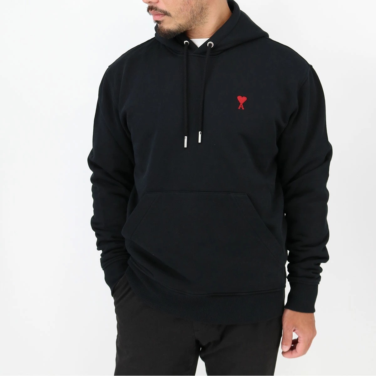 BFUSW235.730 メンズフーディ パーカー 長袖 スウェット ハートロゴ刺繍 ブランド
