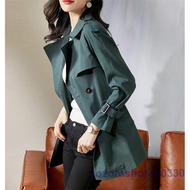 トレンチコート レディース スプリングコート アウター チェスター 秋 春 コート シンプル
