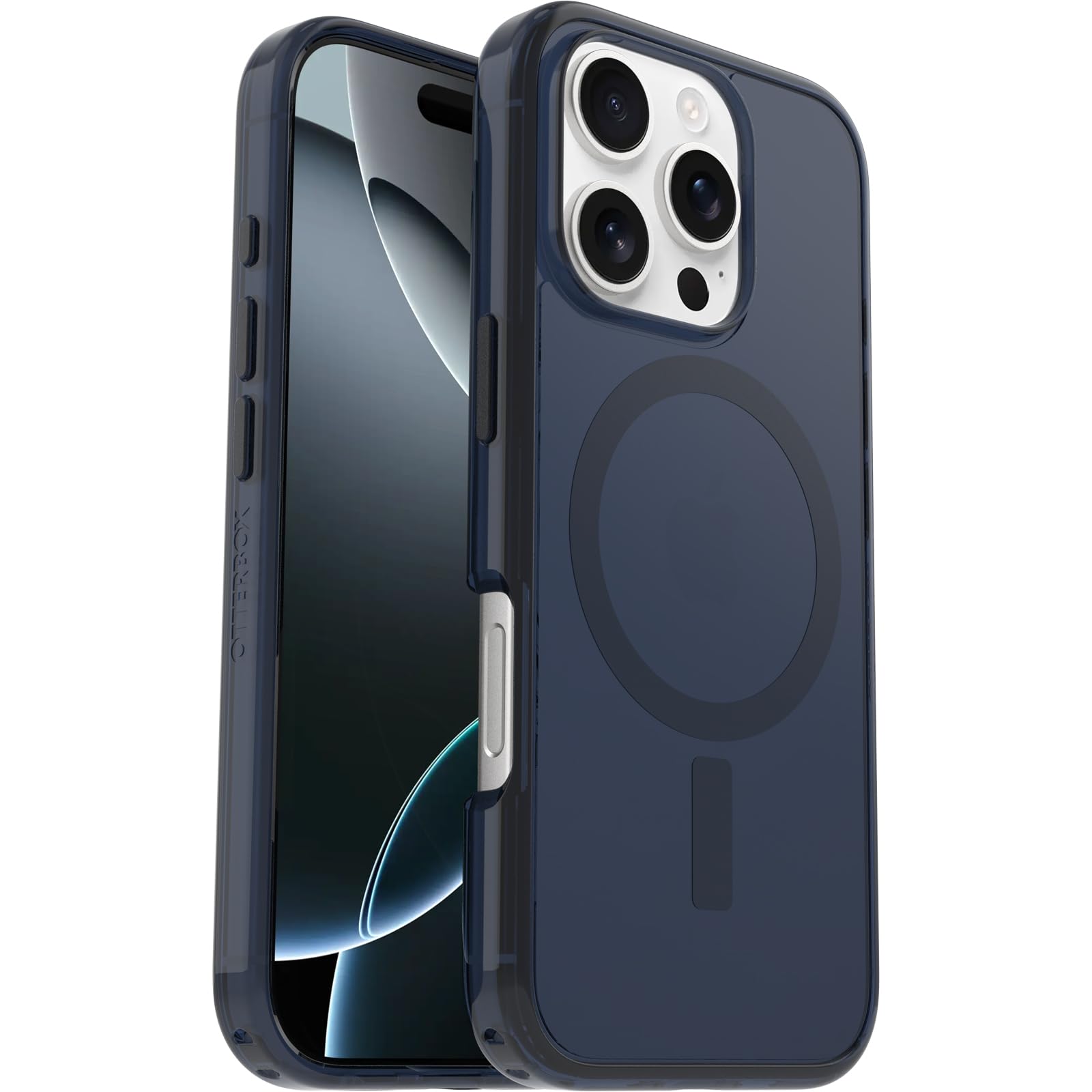 【OtterBox】全米No1ブランド 軍事規格の3倍の強度 iPhone 16 Pro用 耐衝撃 衝撃吸収 米軍MIL規格 Magsafe対応ケース Symmetry Clearブルーベア 【国内正