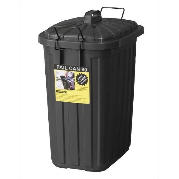 柔軟性があり割れにくい頑丈なごみ箱 ペールカン 60L ごみ箱 ダイニング キッチン