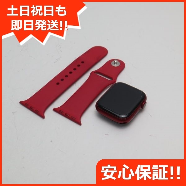 美品 Apple Watch Series7 45mm Cellular レッド 白ロム 本体 即日発送 土日祝発送OK 97