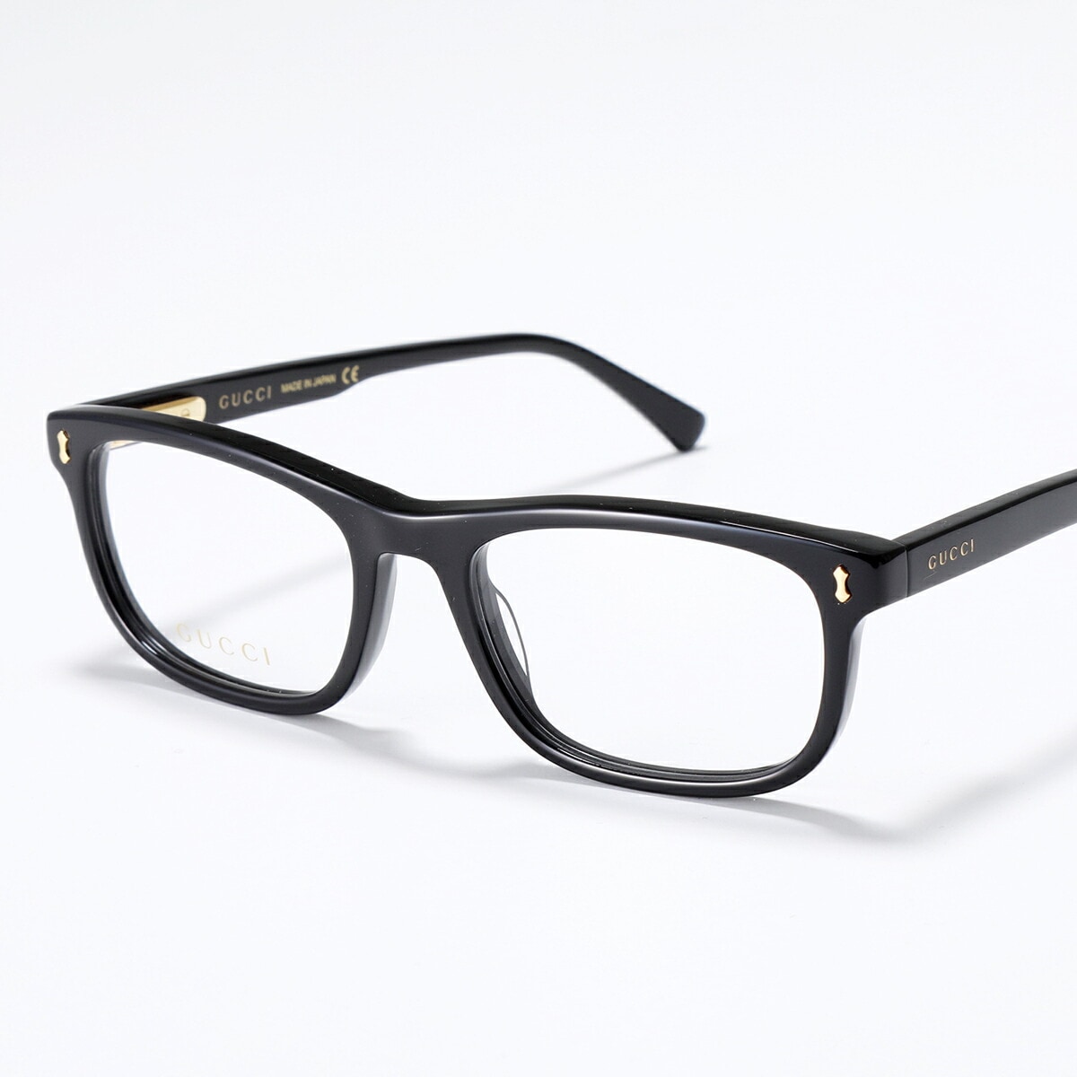 GUCCI グッチ メガネ GG1046O レディース めがね 伊達メガネ ダテ 眼鏡 ロゴ アイウェア 黒縁メガネ 001/BLACK-TRANSPARENT