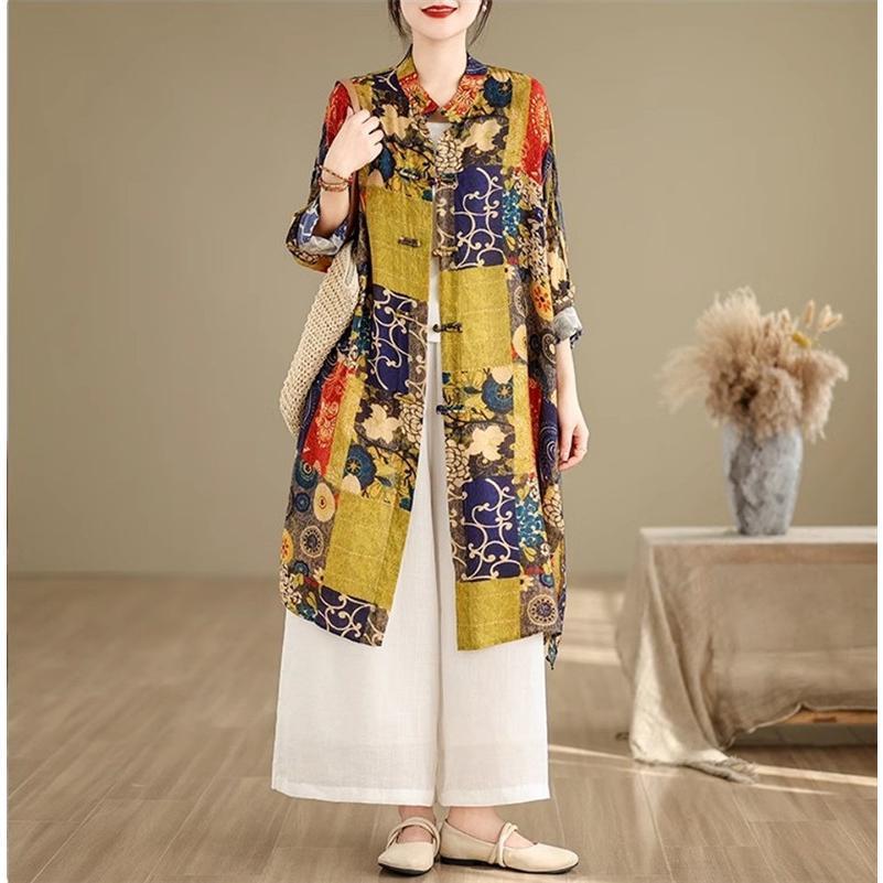 レディース 春夏 ロングシャツ 長袖 大きめ 羽織り こだわりのデザイン仕様で 大人女子に大 とした オーバーサイズ 着心地のよい1着