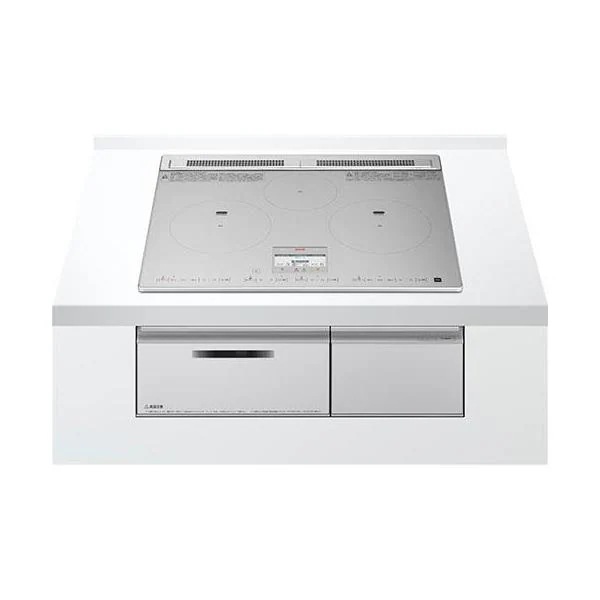 日立 IH ビルトインIHクッキングヒーター 幅60cm 3口 レンジフード連動 HT-N8STF(S) シルバー HITACHI