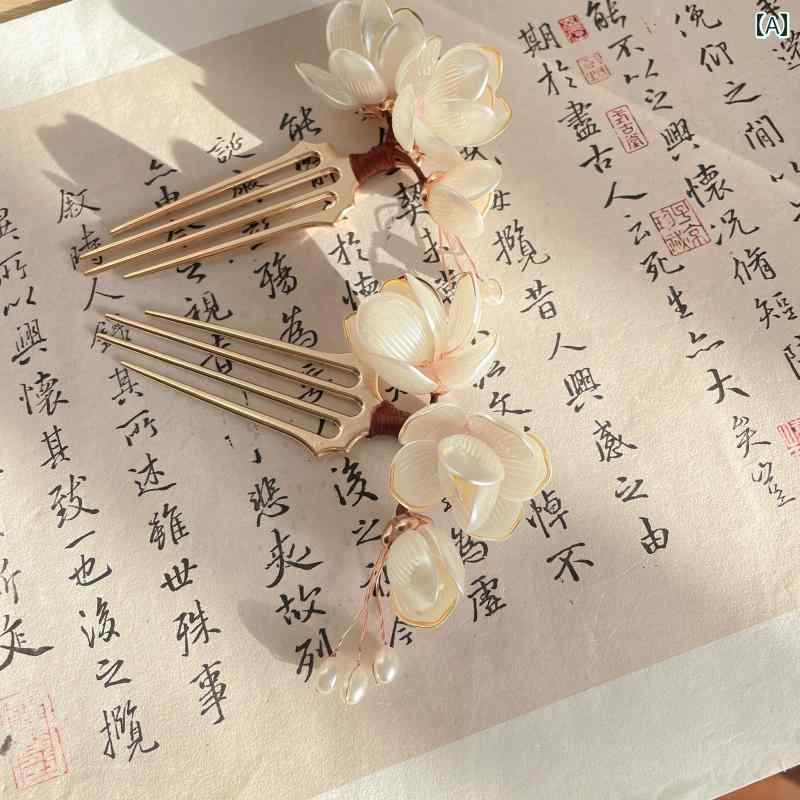 かんざし アクセサリー コーム レディース ヘアピン 髪留め ファッション 花形 伝統 花飾り 豪華感 ヘアコーム 上品 エレガント ヘア ドレス パーティー 装飾品