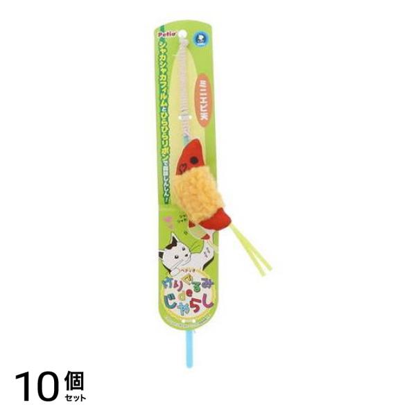 ペティオ 猫用おもちゃ けりぐるみ de じゃらし 1個入 (ミニエビ天) 10個セット