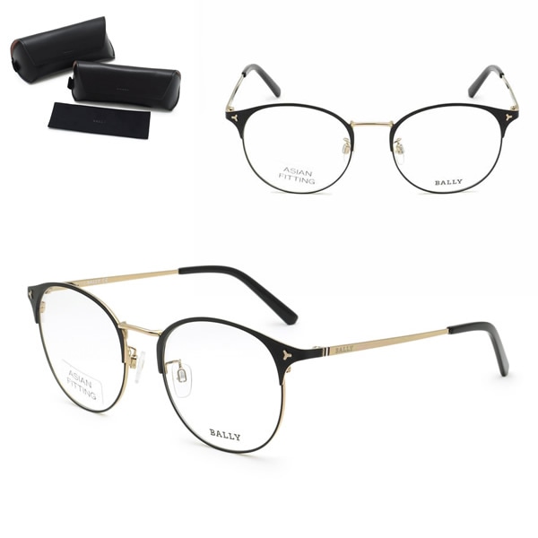 フレーム BY5040D/V-002-52 フレーム メガネ 眼鏡 フレームのみ ノーズパッド メンズ レディース ブラック ゴールド