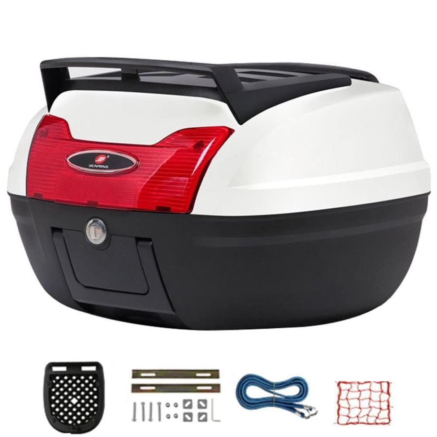 シェルフ付きオートバイツアーテールボックス40Lスクータートランクラゲッジトレージキャリアケースソフトバッスト付き - フルヘル