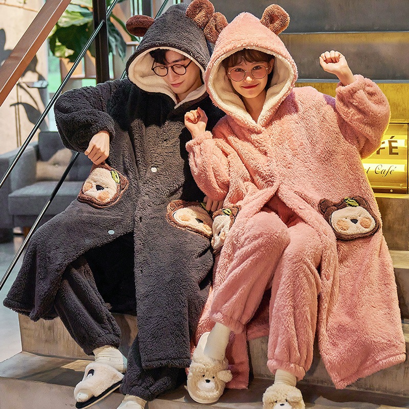 もこもこ 厚手 秋 ペアパジャマ 結婚祝い 冬 プレゼント 部屋着 ルームウェア パジャマ カップル