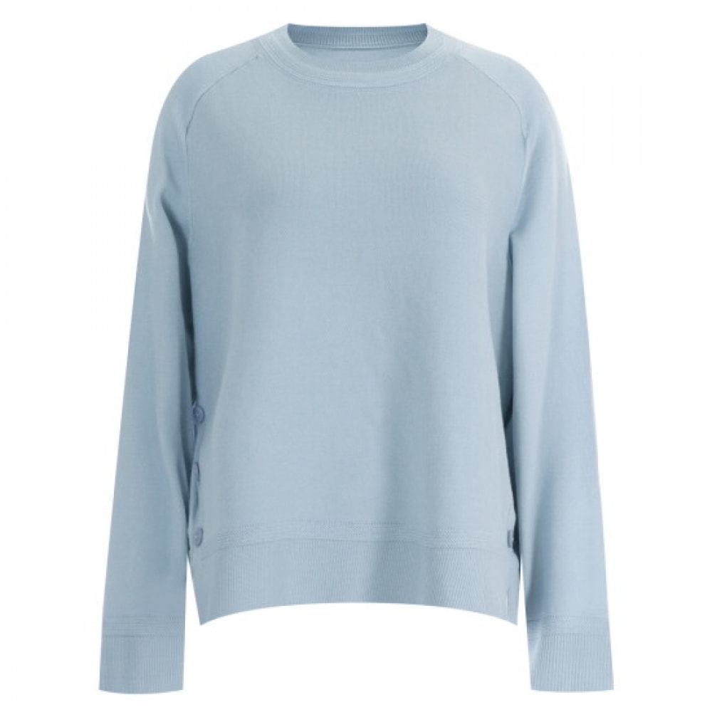 ショップアン レディース ラウンド ルーズフィット ナグラン テンセル 長袖 ニット Tシャツ ソラ FRB-WKN-11881