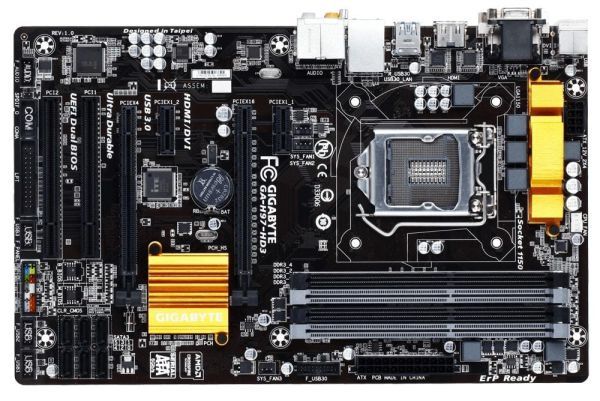 GIGABYTE GA-H97-HD3 LGA1150 Intel H97 HDMI SATA 6Gb/s USB 3.0 ATX Intel Motherboard