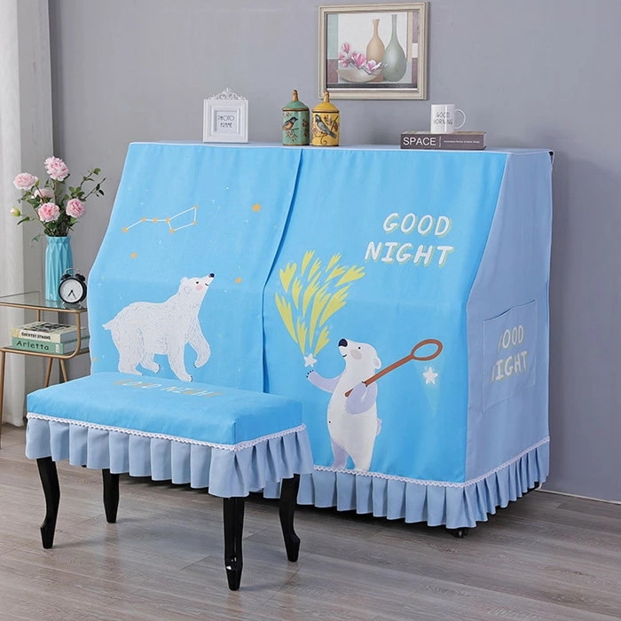 ピアノカバー フルカバー 椅子カバー付き アップライトピアノ 天板間口148～153CM対応 防塵カバー おしゃれ ピアノトップカバー 保護カバー トップカバー アップライト ピアノカバー フリンジ