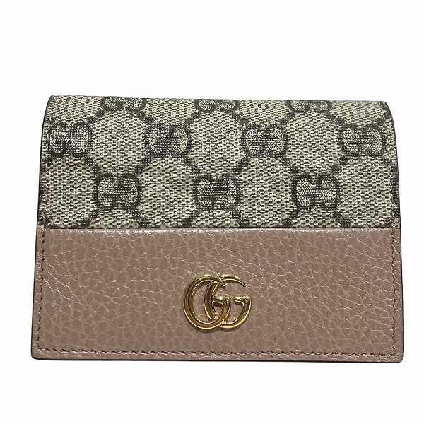 グッチ GUCCI GGマーモント 658610 2つ折り財布 レディース【中古】