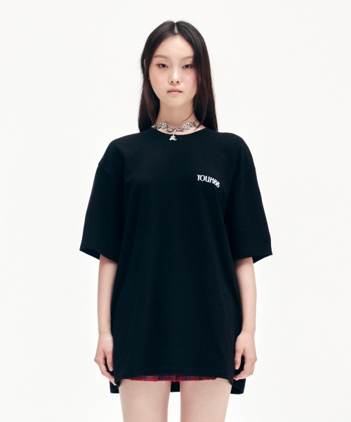 YOUHEE YOUHEE SMALL LOGO TSHIRTS BLACK YHSTEC002BK Tシャツ