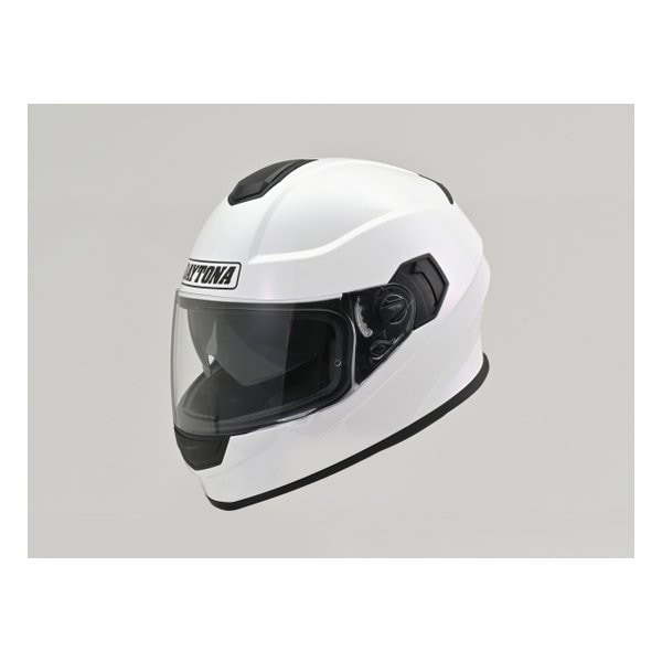 バイク用 フルフェイスヘルメット DN-002CP ホワイト/Lサイズ 46491