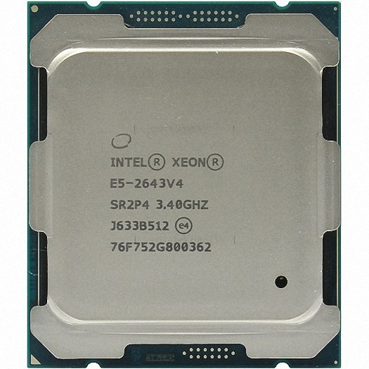 2個セット Intel Xeon E5-2643 v4 SR2P4 6C 3.4GHz 20MB 135W LGA2011-3 DDR4-2400