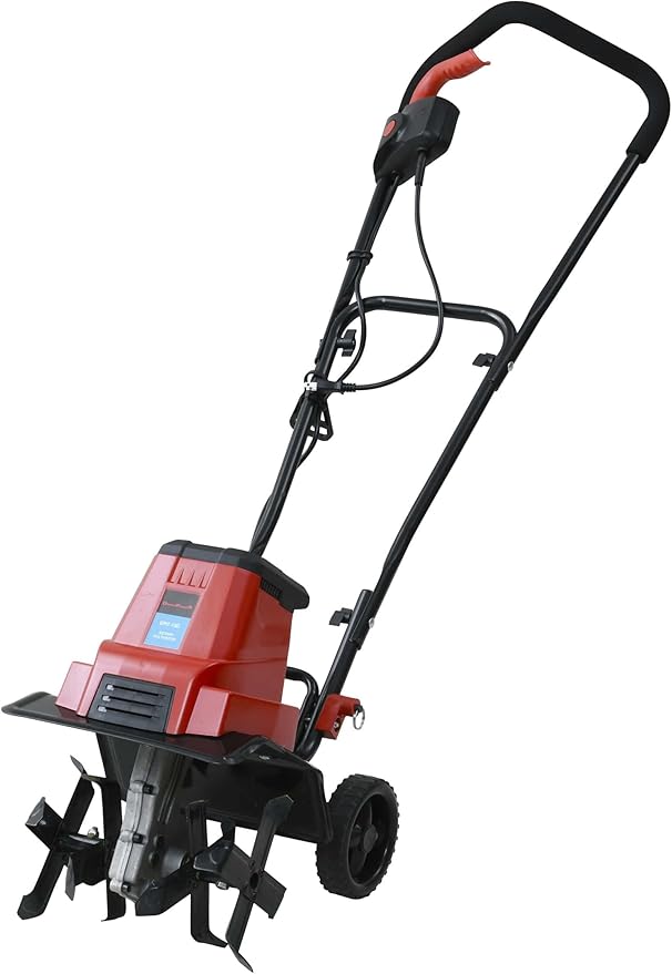 電気耕運機 電気カルチベータ 1050W 耕幅300mm 10m延長コード付き安全ボタン式芝刈 家庭菜園 ガーデニング 除草 雑草 小型 農業 ERC-15D