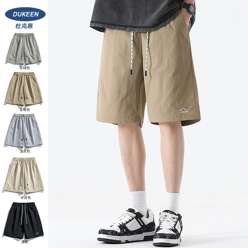 【クールアイスシルク】マウンテンスタイル カーゴショーツ メンズ 2024年夏 スポーツパンツ ゆったり カジュアル 5点薄手パンツ