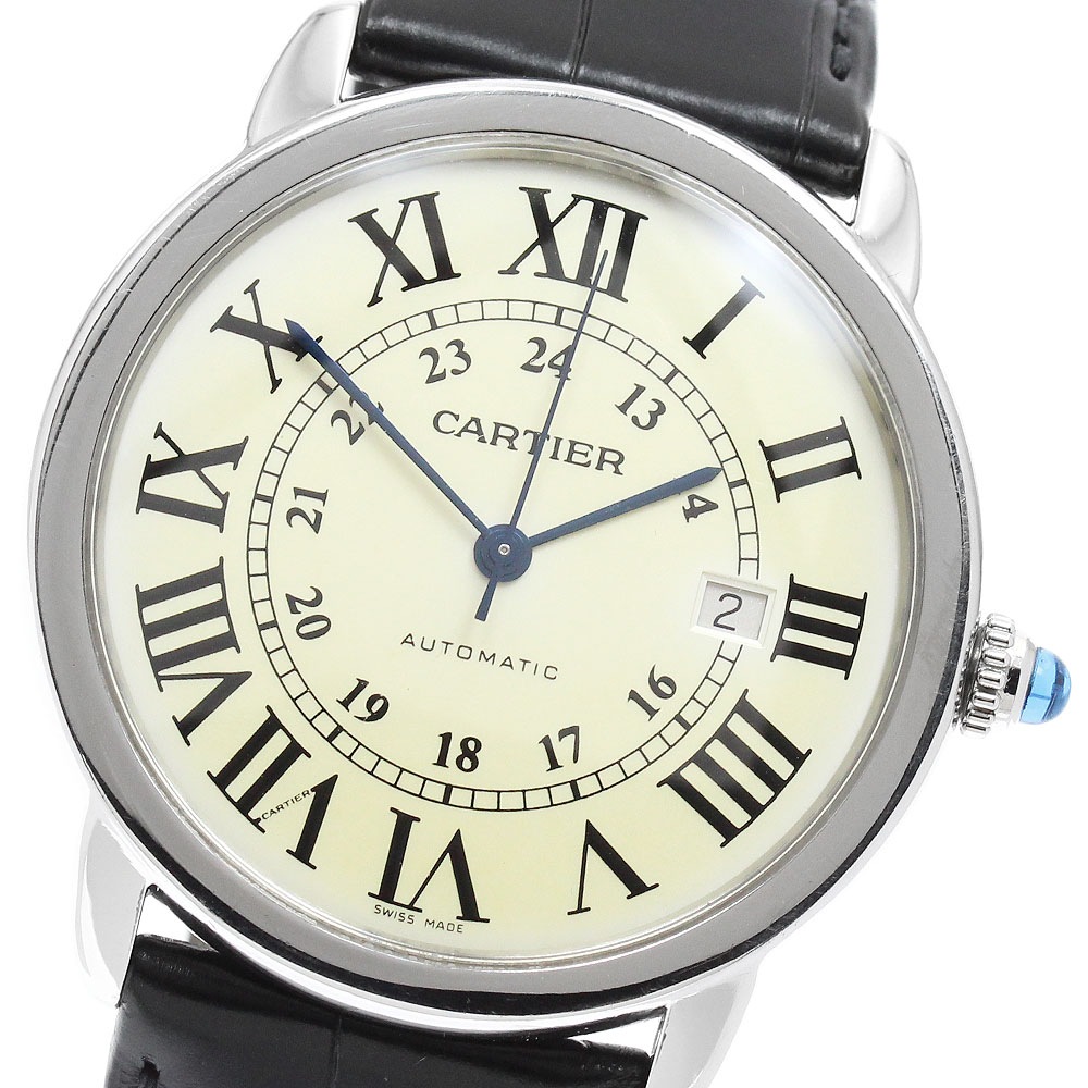 カルティエ CARTIER W6701010 ロンドソロ XL デイト 自動巻き メンズ _960365【中古】