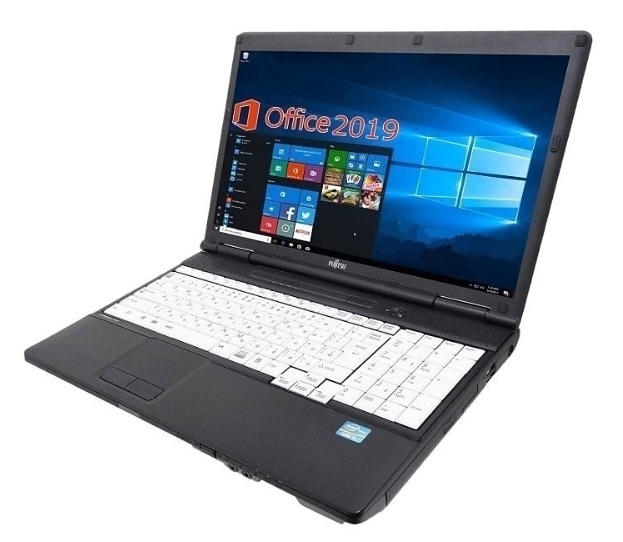 サポート付き美品 A561 富士通 Windows10 PC Office2019 次世代Core i5 2.5GHz 新品SSD:240GB 新品メモリー:8GB