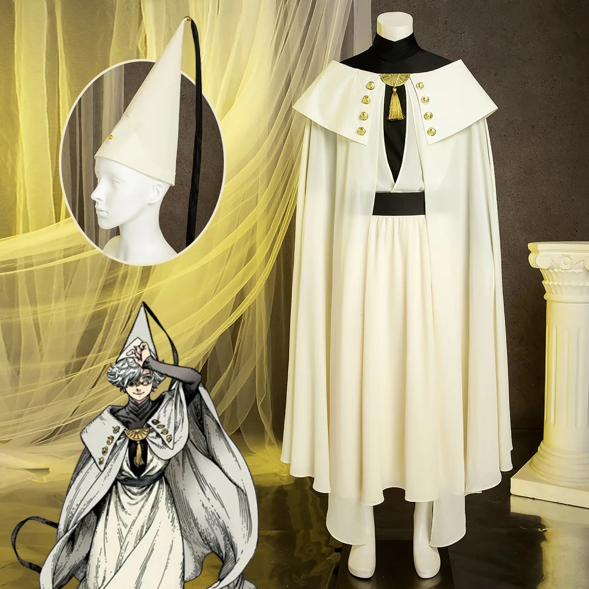 qifreyコスプレ衣装,ハロウィーンアニメの魔女の帽子のアトリエ,ハロウィーンのカーニバルのロールプレイ 18,134円